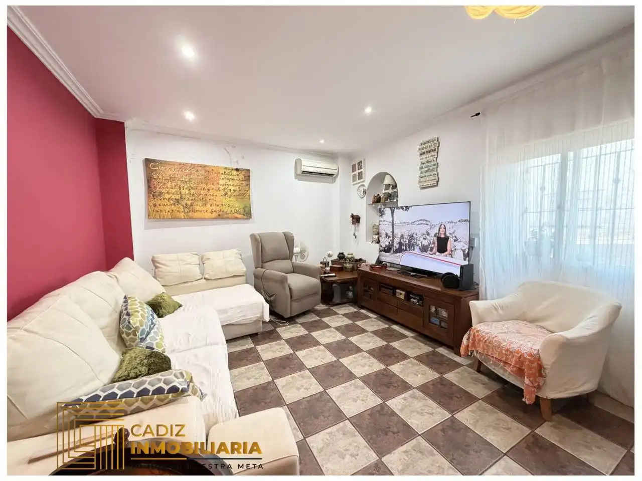 Sala d'estar de Àtic en venda en Cádiz amb Aire condicionat i Terrassa