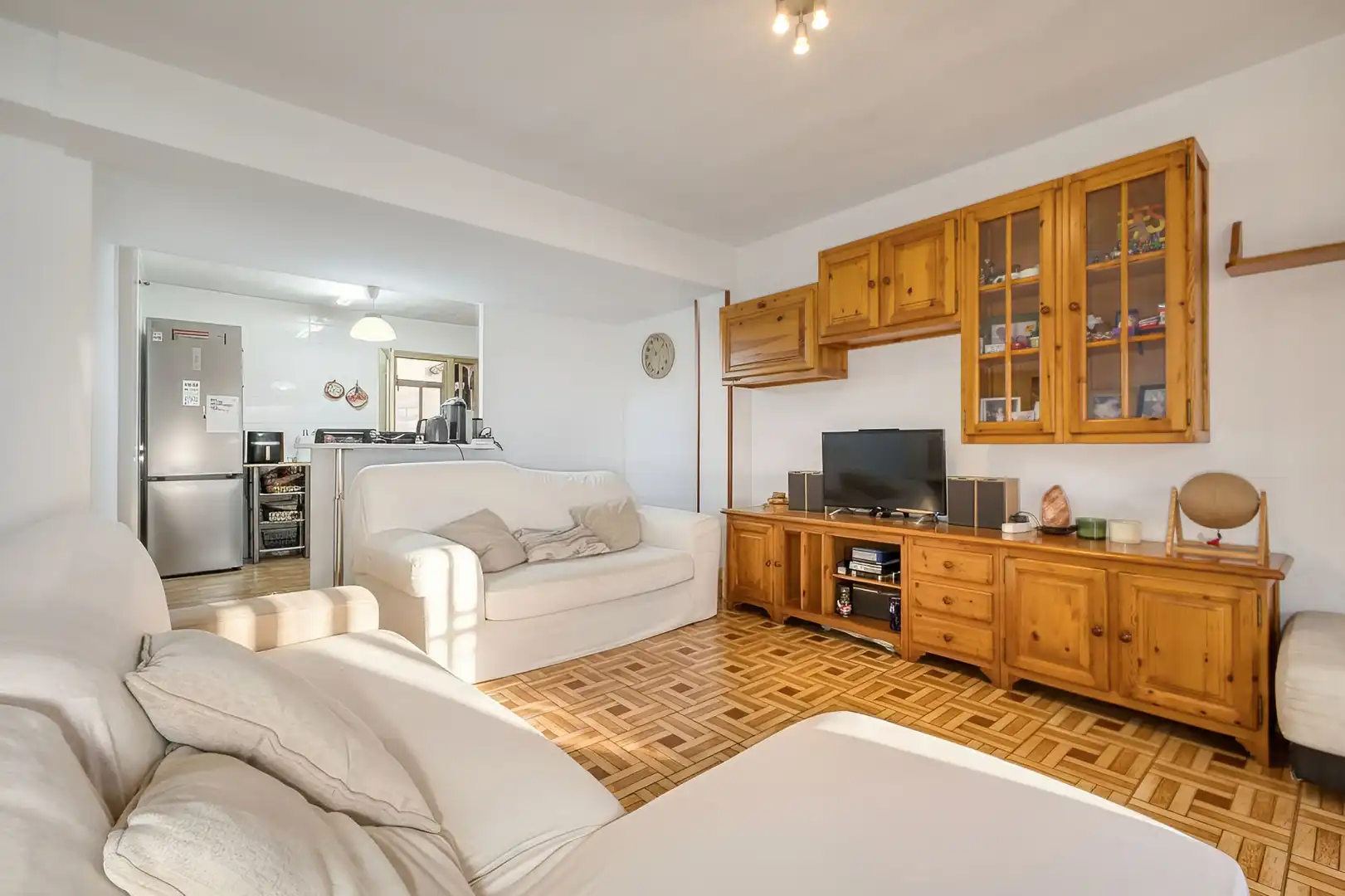 Wohnzimmer von Wohnung zum Verkauf in Mutxamel mit Parkett, Terrasse und Möbliert