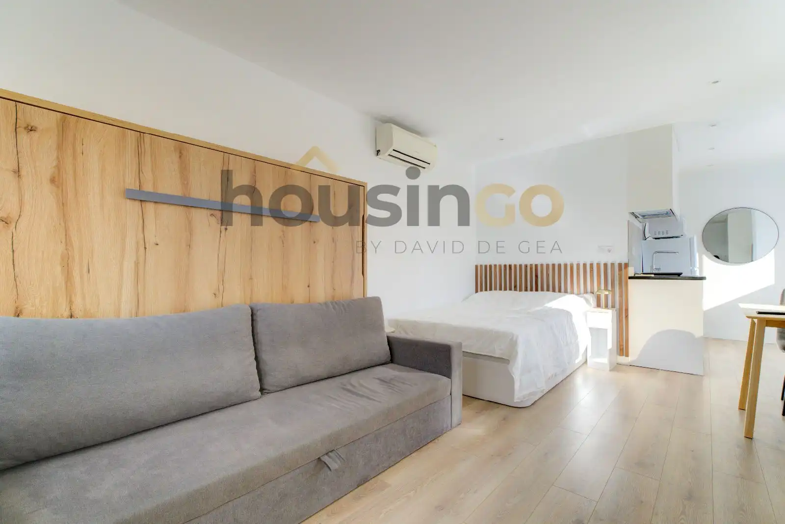 Habitación de Apartamento de alquiler en Madrid con Aire acondicionado, Calefacción y Amueblado