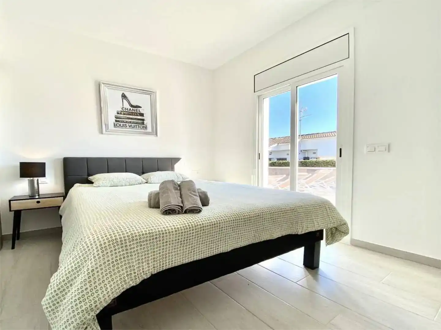 Bedroom of Houses for rent in L'Ametlla de Mar   with Air Conditioner, Swimming Pool and Balcony