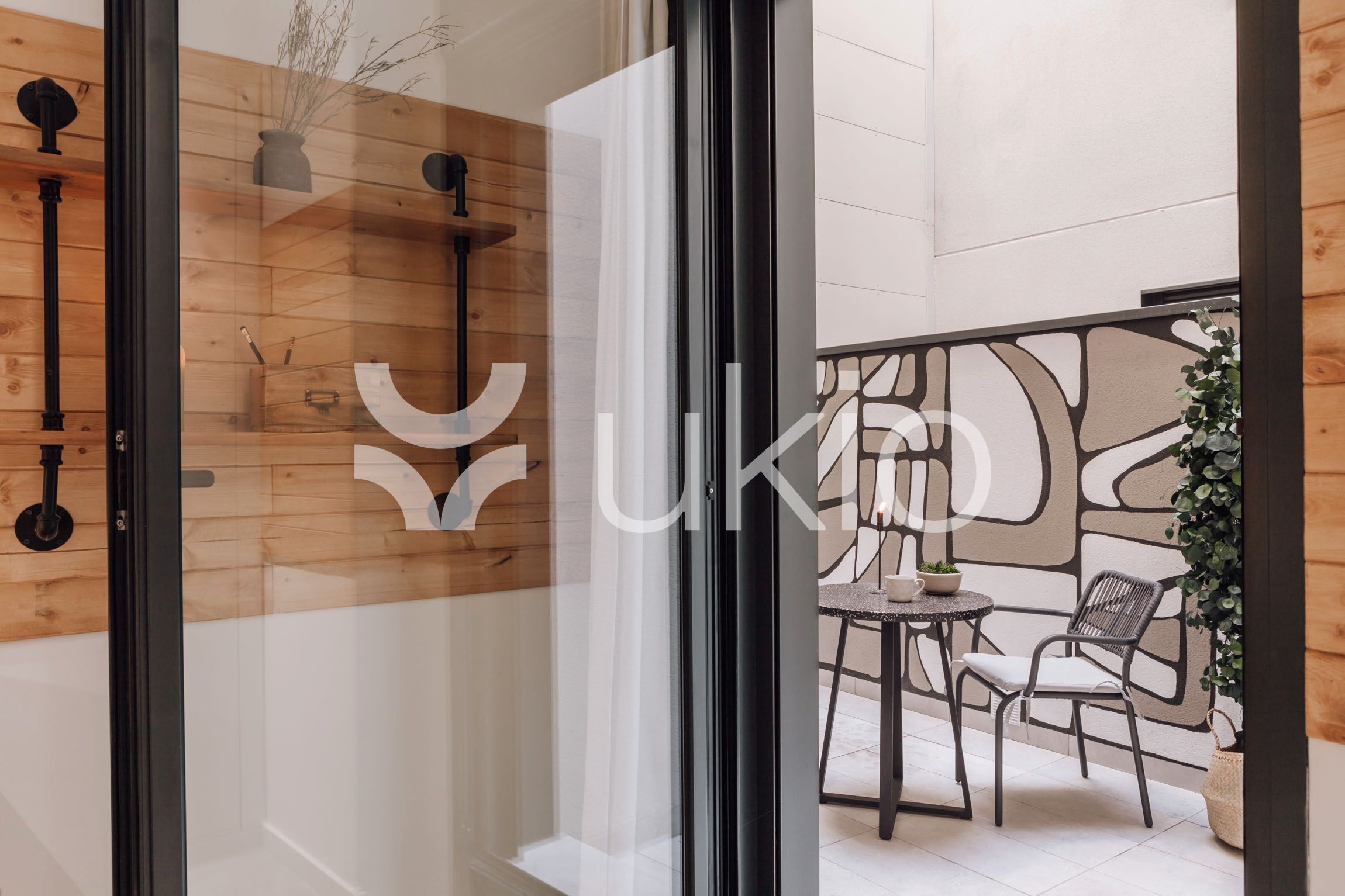 Terraza de Apartamento de alquiler en  Barcelona Capital con Aire acondicionado, Terraza y Amueblado