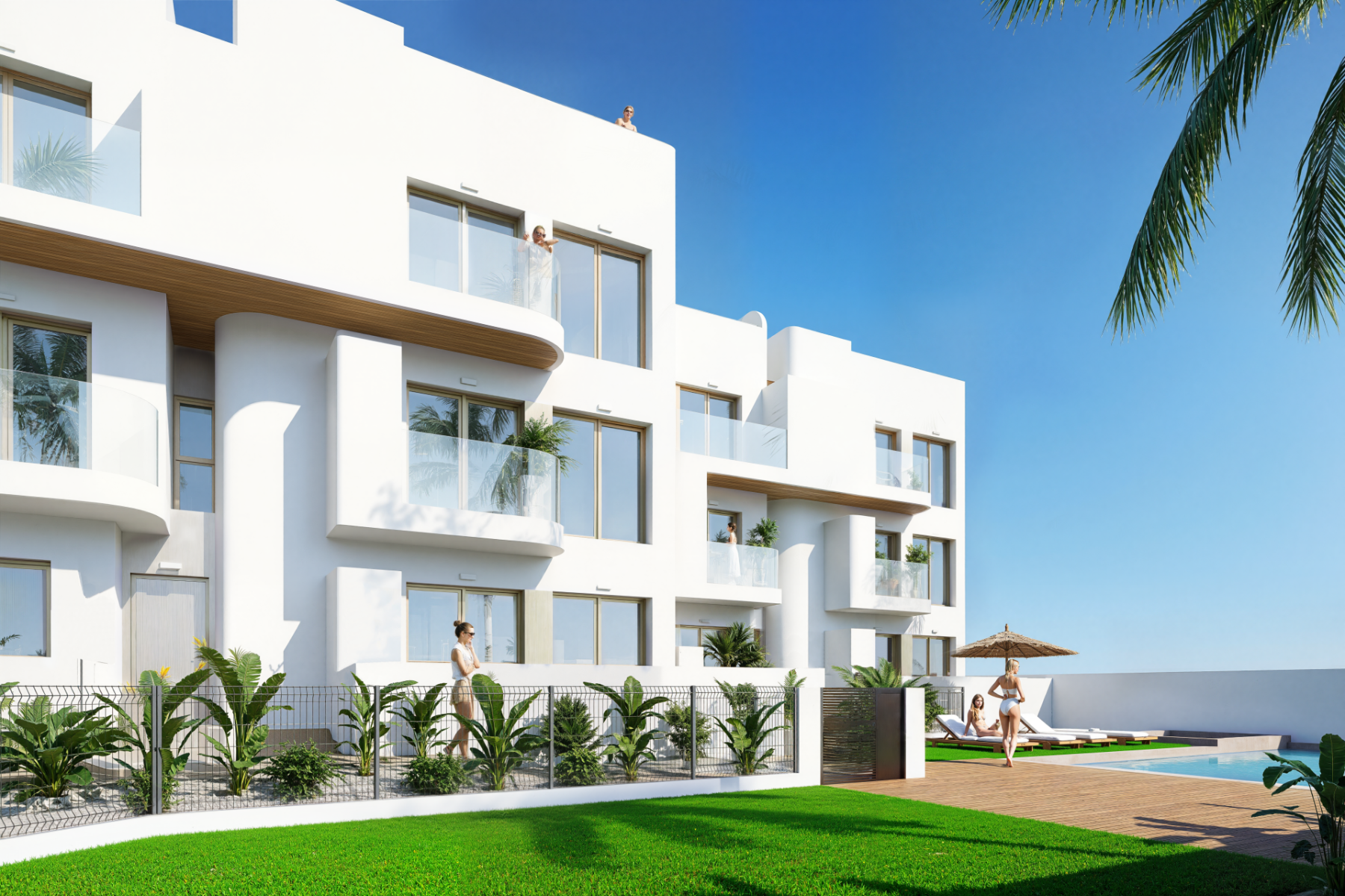 Exterior view of Attic for sale in Cartagena  with Terrace, Storage room and Swimming Pool