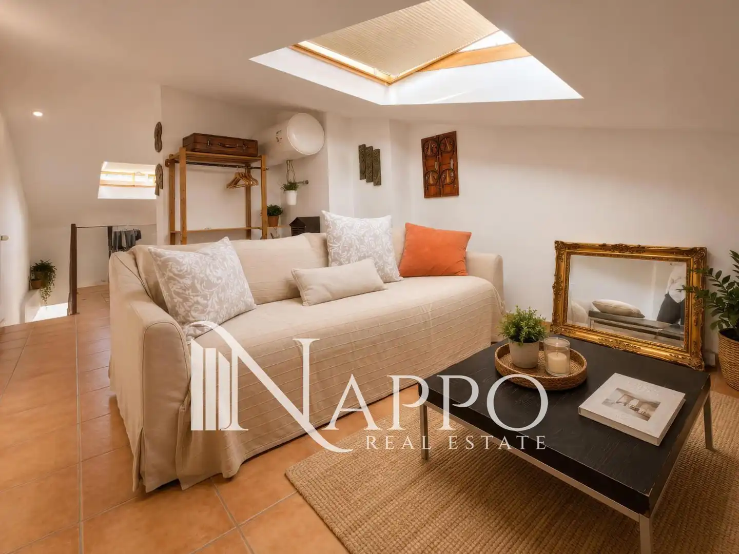 Wohnzimmer von Maisonette zum Verkauf in  Palma de Mallorca mit Klimaanlage, Heizung und Möbliert