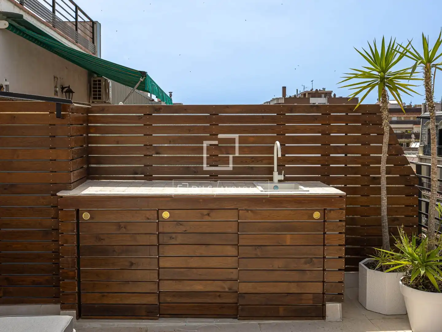 Terrasse von Wohnung zur Miete in Barcelona mit Klimaanlage, Parkett und Terrasse