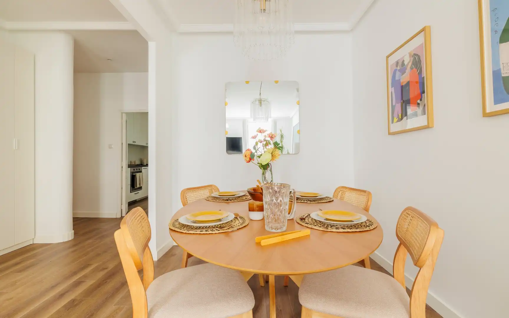 Comedor de Piso de alquiler en Madrid con Aire acondicionado, Calefacción y Amueblado