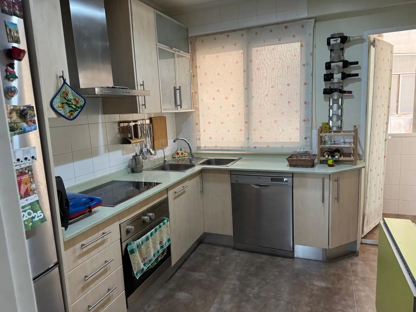 Cocina de Piso de alquiler en Murcia con Aire acondicionado y Parquet