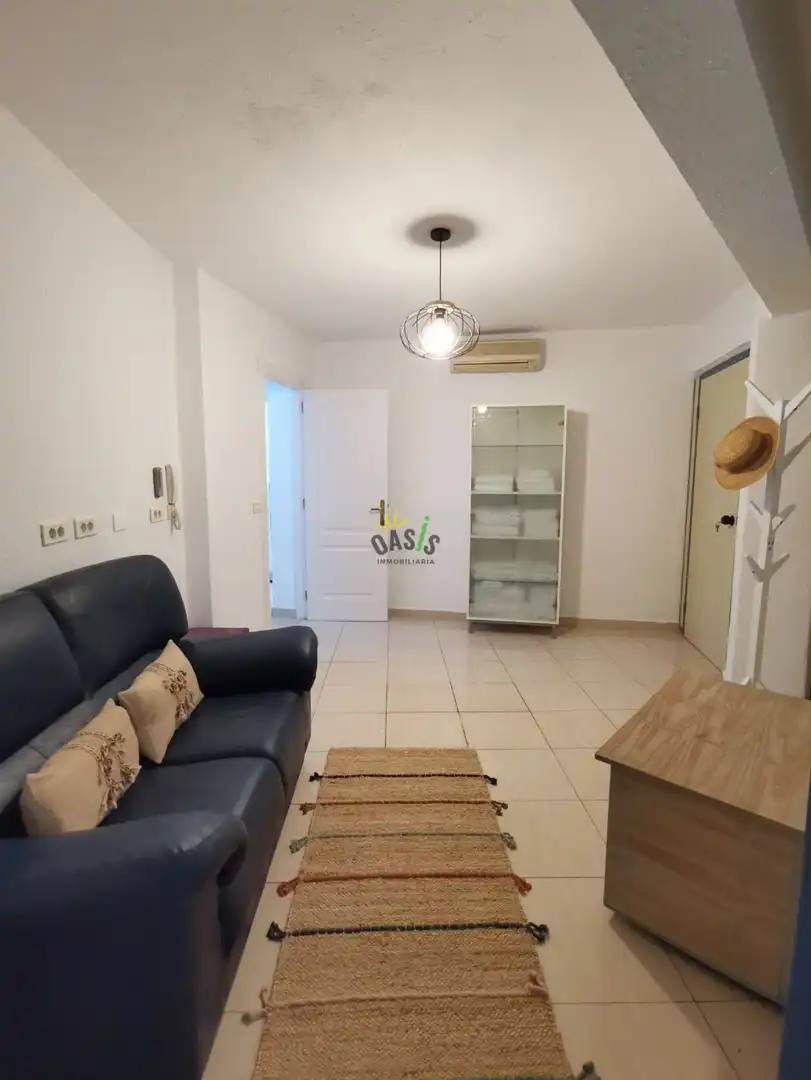 Sala d'estar de Pis de lloguer en Santa Cruz de Tenerife amb Moblat