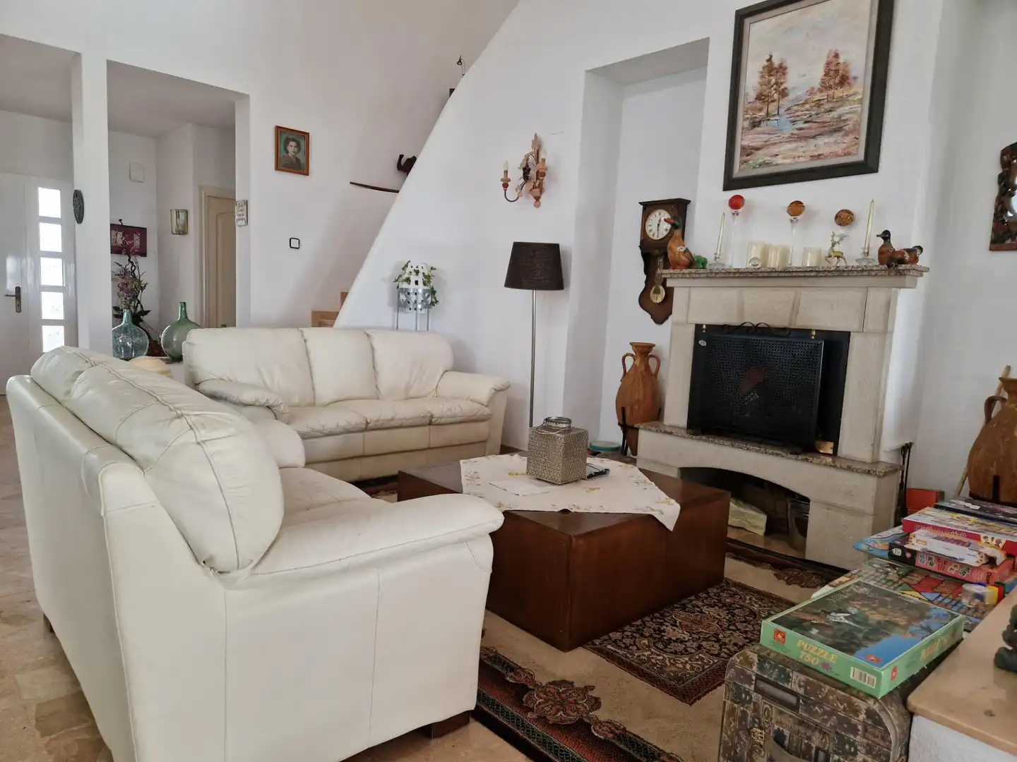 Sala d'estar de Casa o xalet en venda en Mont-roig del Camp amb Aire condicionat, Jardí privat i Terrassa