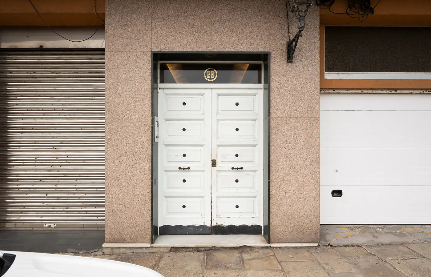 Außenansicht von Wohnung zum Verkauf in A Coruña Capital  mit Parkett, Möbliert und Ofen