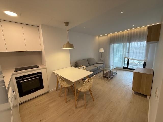 Sala d'estar de Apartament de lloguer en  Murcia Capital amb Aire condicionat, Jardí privat i Terrassa