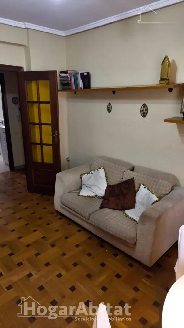 Sala de estar de Piso en venta en Valencia con Aire acondicionado, Calefacción y Parquet