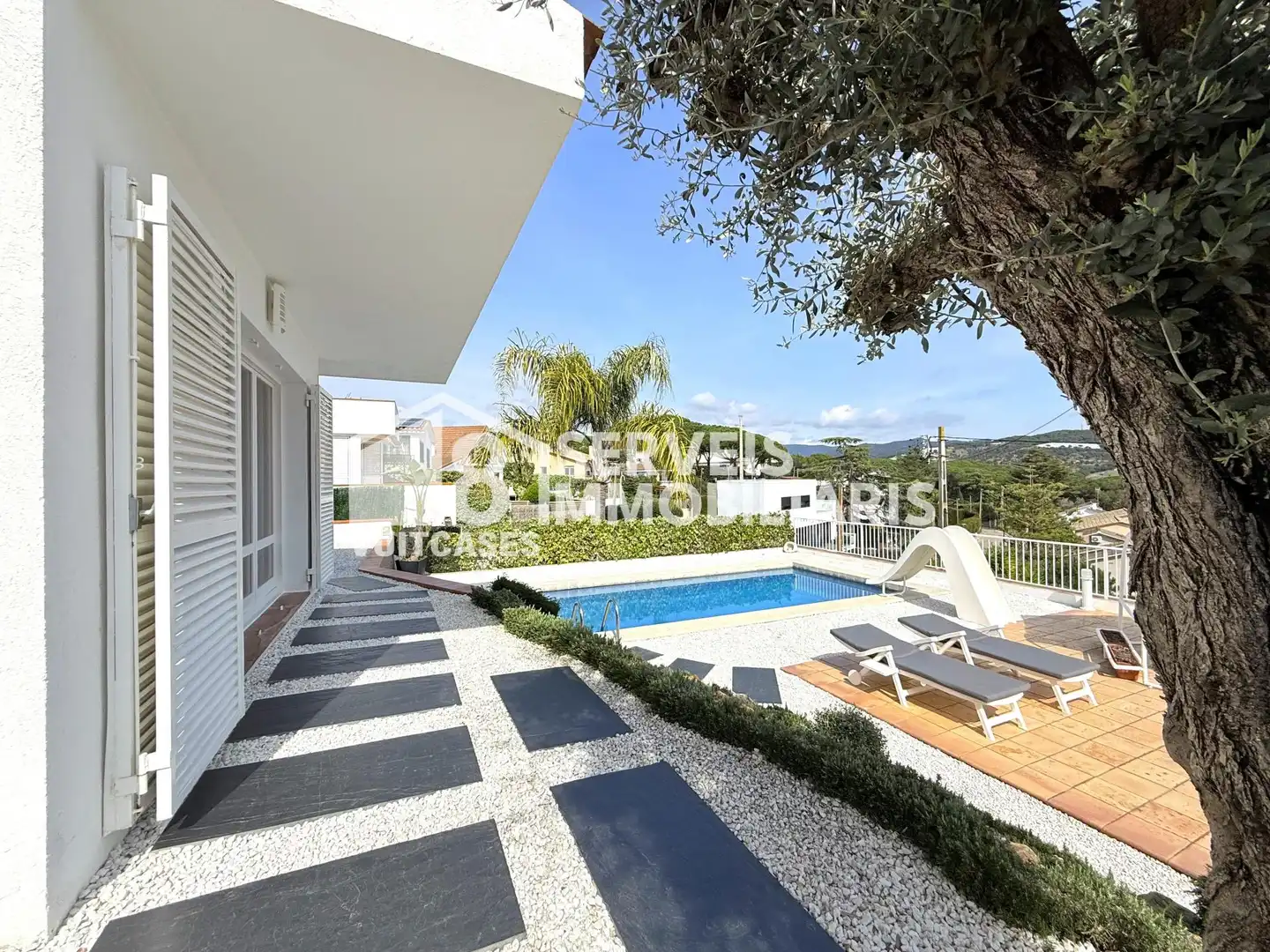 Vista exterior de Casa adosada en venta en Sant Pol de Mar con Calefacción, Jardín privado y Terraza