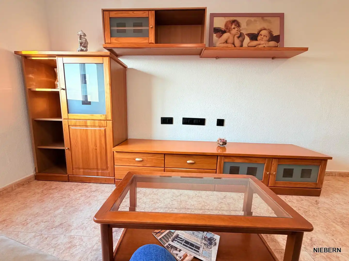 Sala de estar de Piso de alquiler en Cartagena con Aire acondicionado, Amueblado y Horno