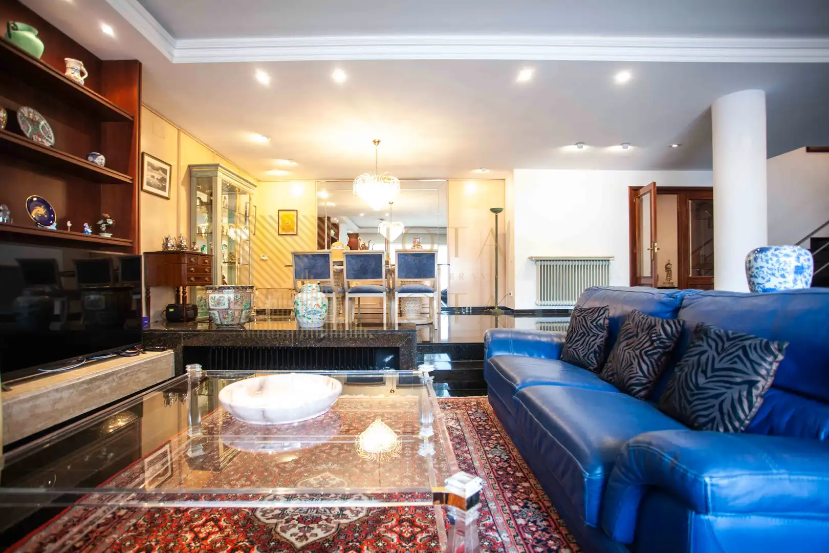 Sala d'estar de Casa o xalet en venda en Lloret de Mar amb Aire condicionat, Parquet i Terrassa