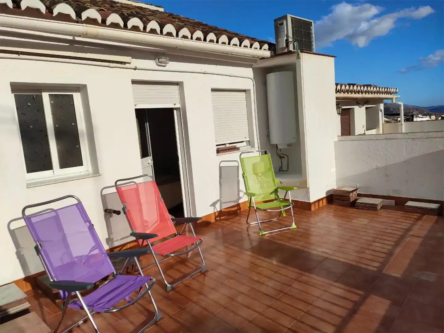 Terrasse von Wohnung zur Miete in Álora