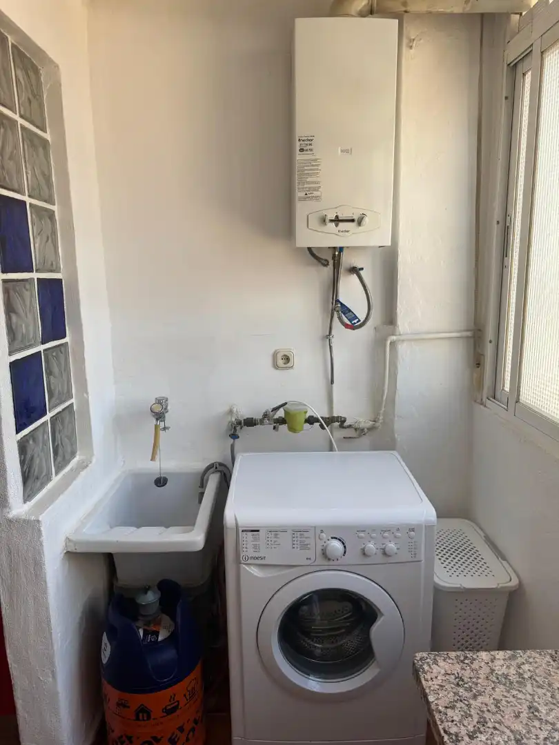 Kitchen of Flat for rent in Granada  with Air Conditioner, Terrace and Furnished