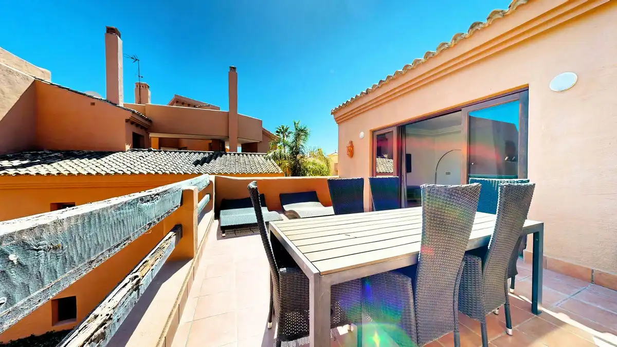 Terrace of Flat for sale in Estepona  with Air Conditioner, Heating and Terrace