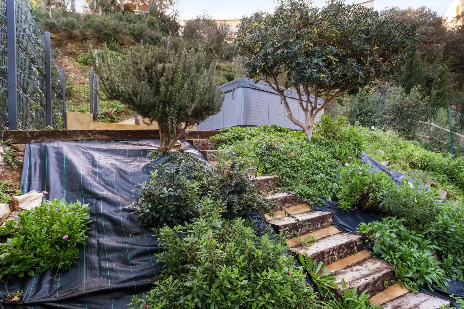 Jardín de Casa adosada en venta en Begur con Terraza, Amueblado y Jacuzzi