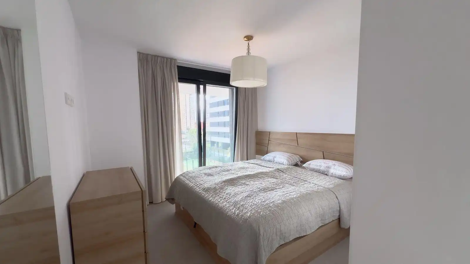Schlafzimmer von Maisonette zum Verkauf in Calpe / Calp mit Klimaanlage, Terrasse und Abstellraum