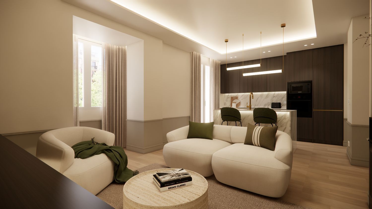 Living room of House or chalet for sale in  Madrid Capital  with Air Conditioner