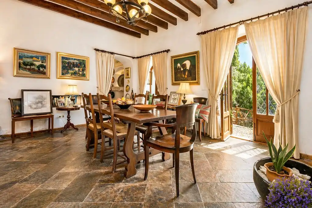 Dining room of Country homes for sale in Mancor de la Vall  with Private garden, Terrace and Swimming Pool