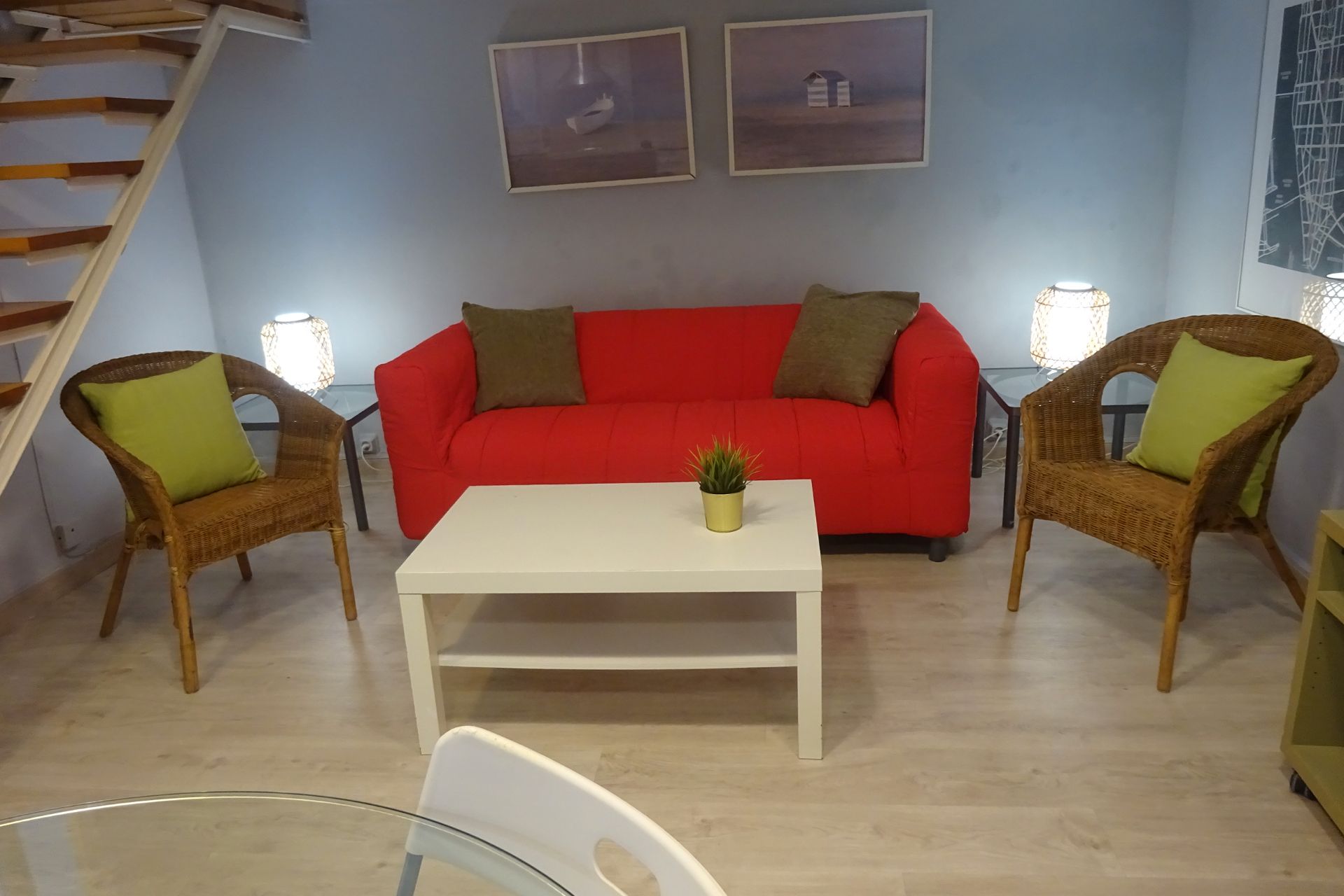 Living room of Apartment to rent in  Barcelona Capital  with Air Conditioner, Heating and Parquet flooring