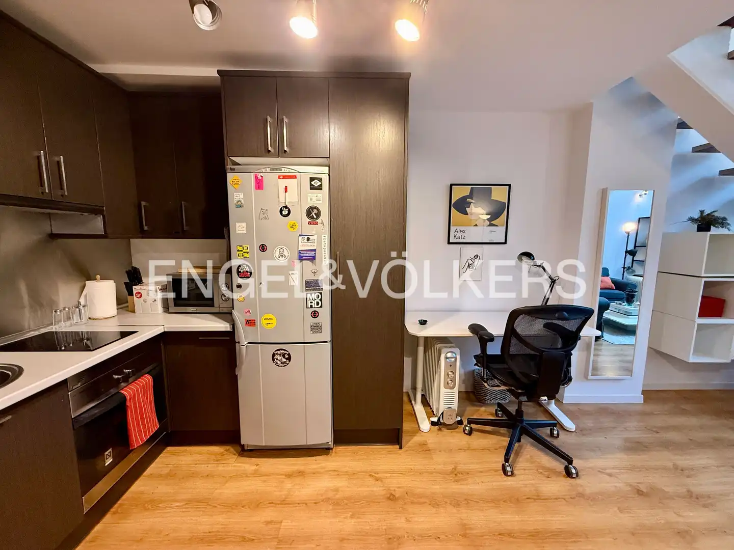 Küche von Maisonette zur Miete in Madrid mit Klimaanlage, Heizung und Privatgarten
