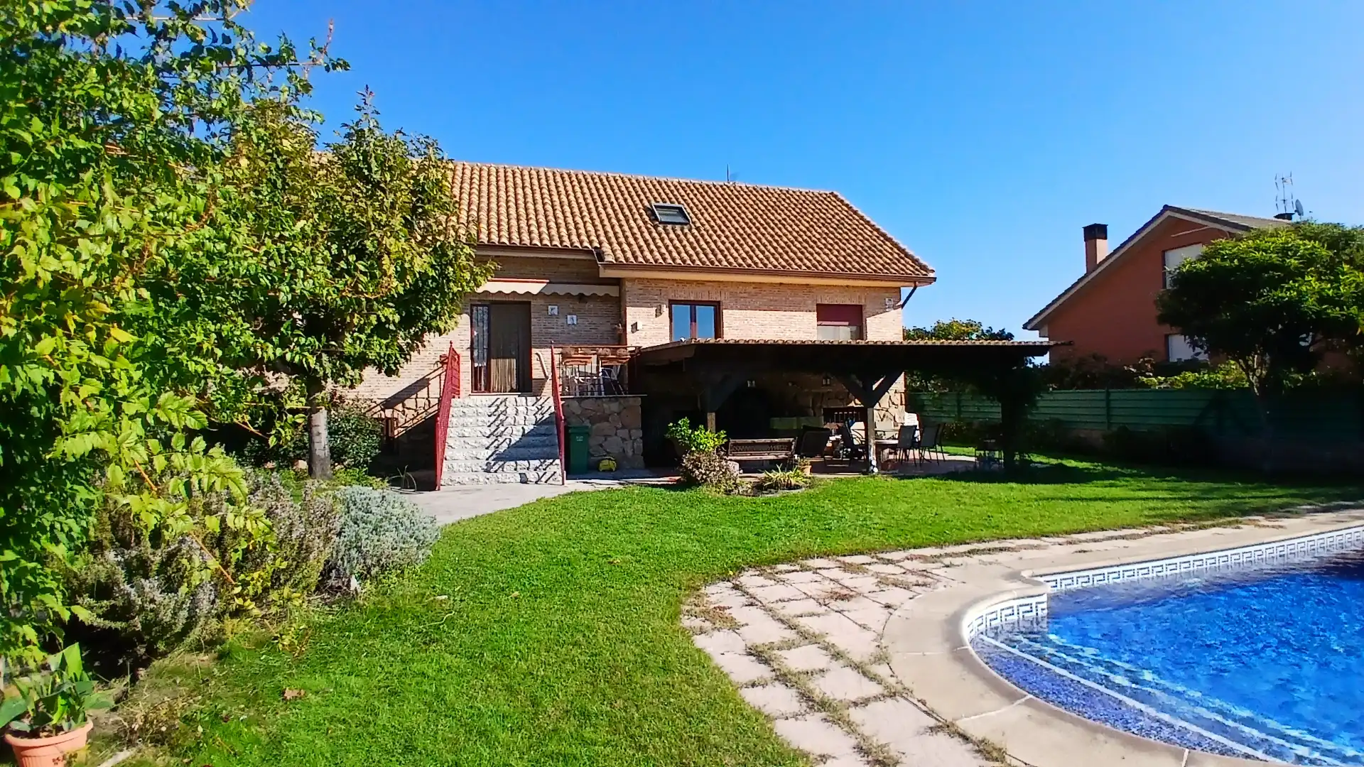 Jardí de Casa o xalet en venda en Collado Villalba amb Calefacció, Jardí privat i Terrassa
