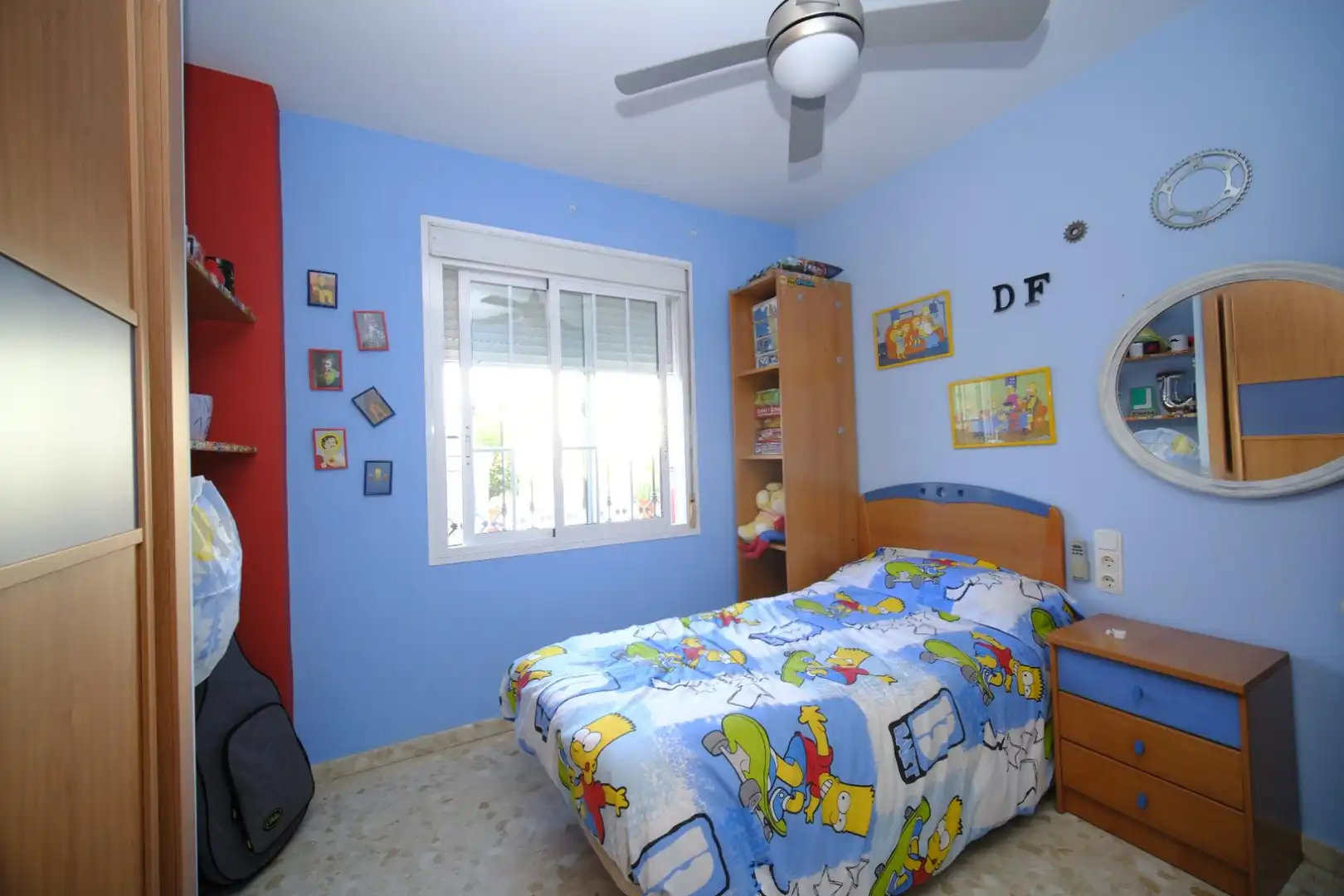 Bedroom of Flat for rent in Alcalá de Guadaira  with Air Conditioner and Furnished