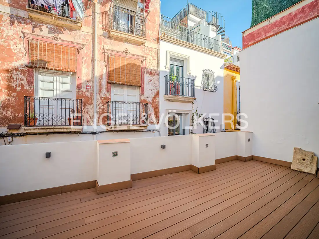 Terraza de Dúplex de alquiler en Alicante / Alacant con Aire acondicionado, Calefacción y Terraza