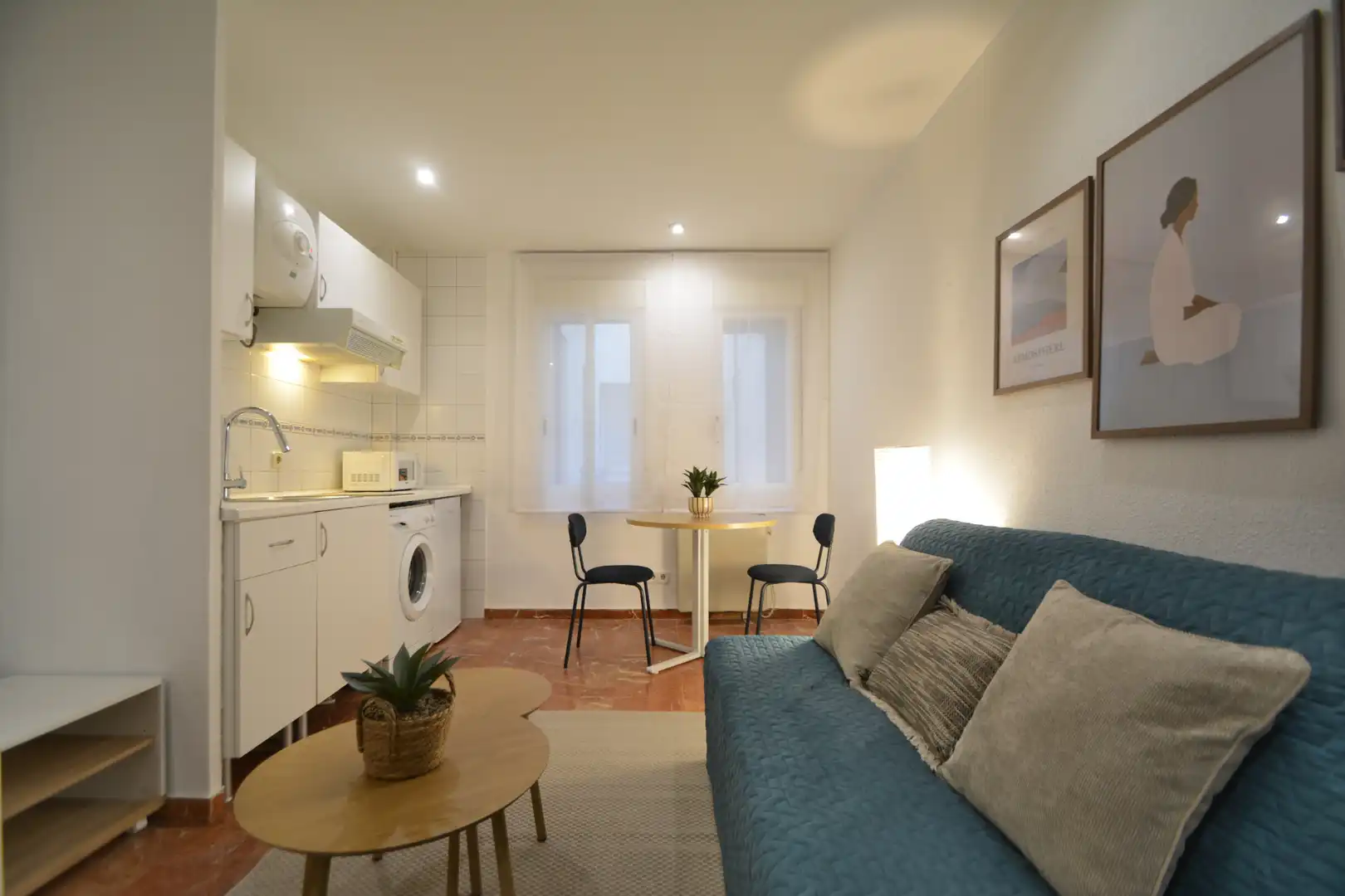 Wohnzimmer von Wohnung zur Miete in Madrid mit Heizung und Möbliert