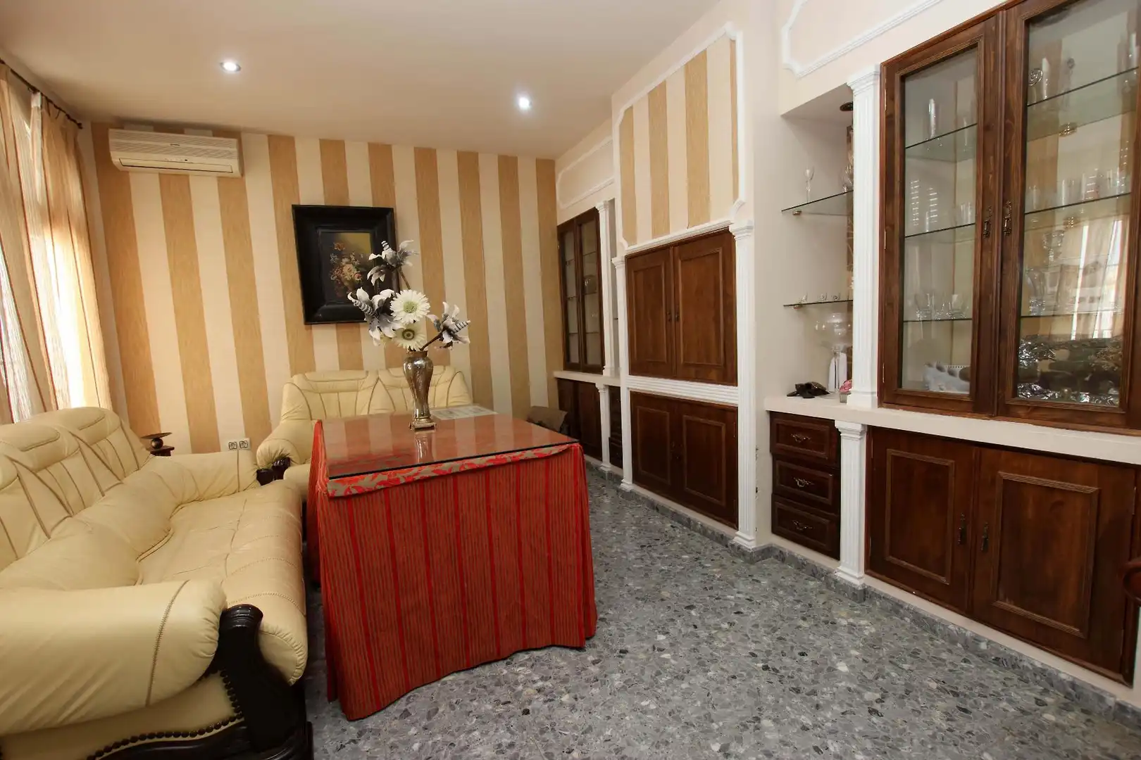 Living room of Flat for sale in Montijo  with Air Conditioner, Terrace and Balcony