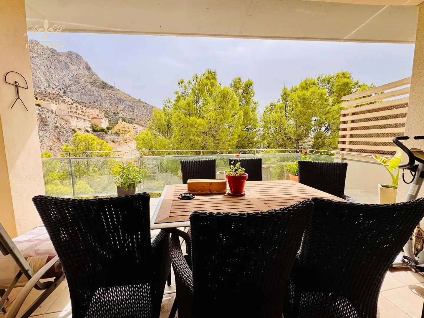 Terrace of Flat for rent in Altea  with Air Conditioner, Swimming Pool and Community pool