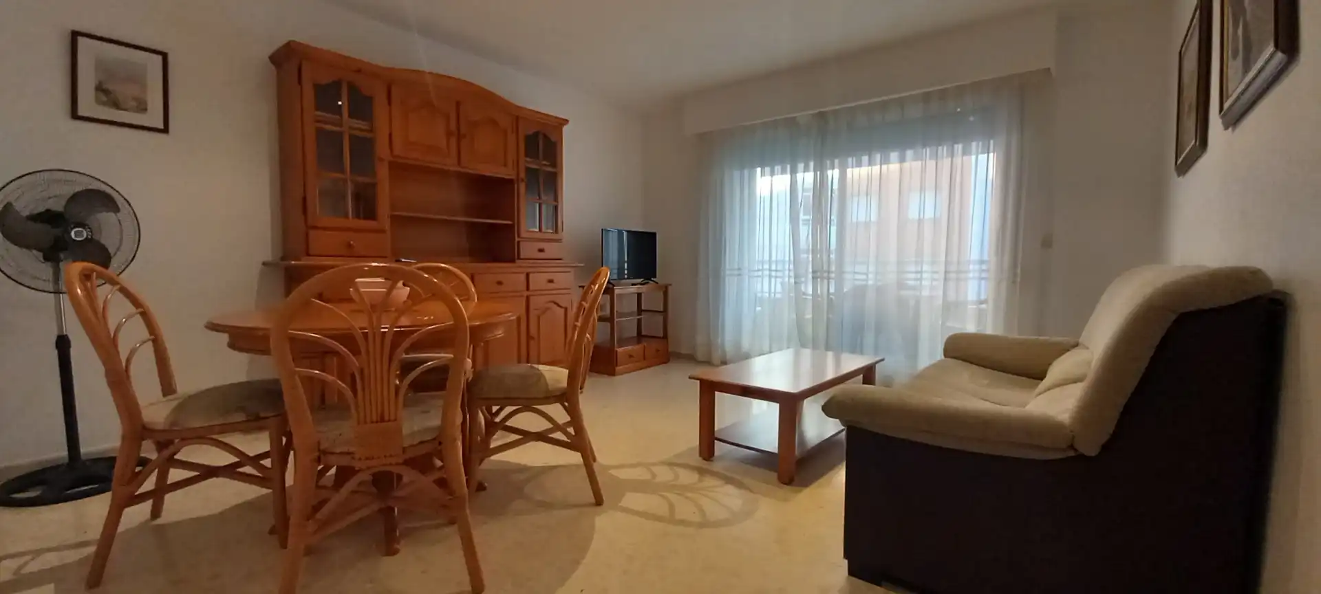 Sala de estar de Apartamento de alquiler en Gandia con Terraza, Amueblado y Horno
