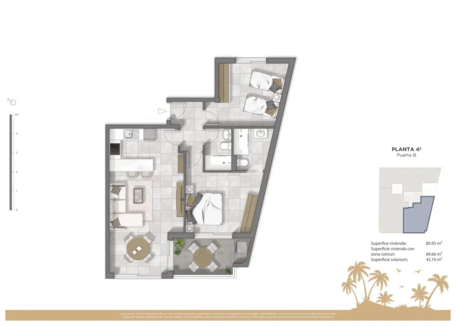 Penthouse mit Pool zum Verkauf in Pueblo, imagen 9