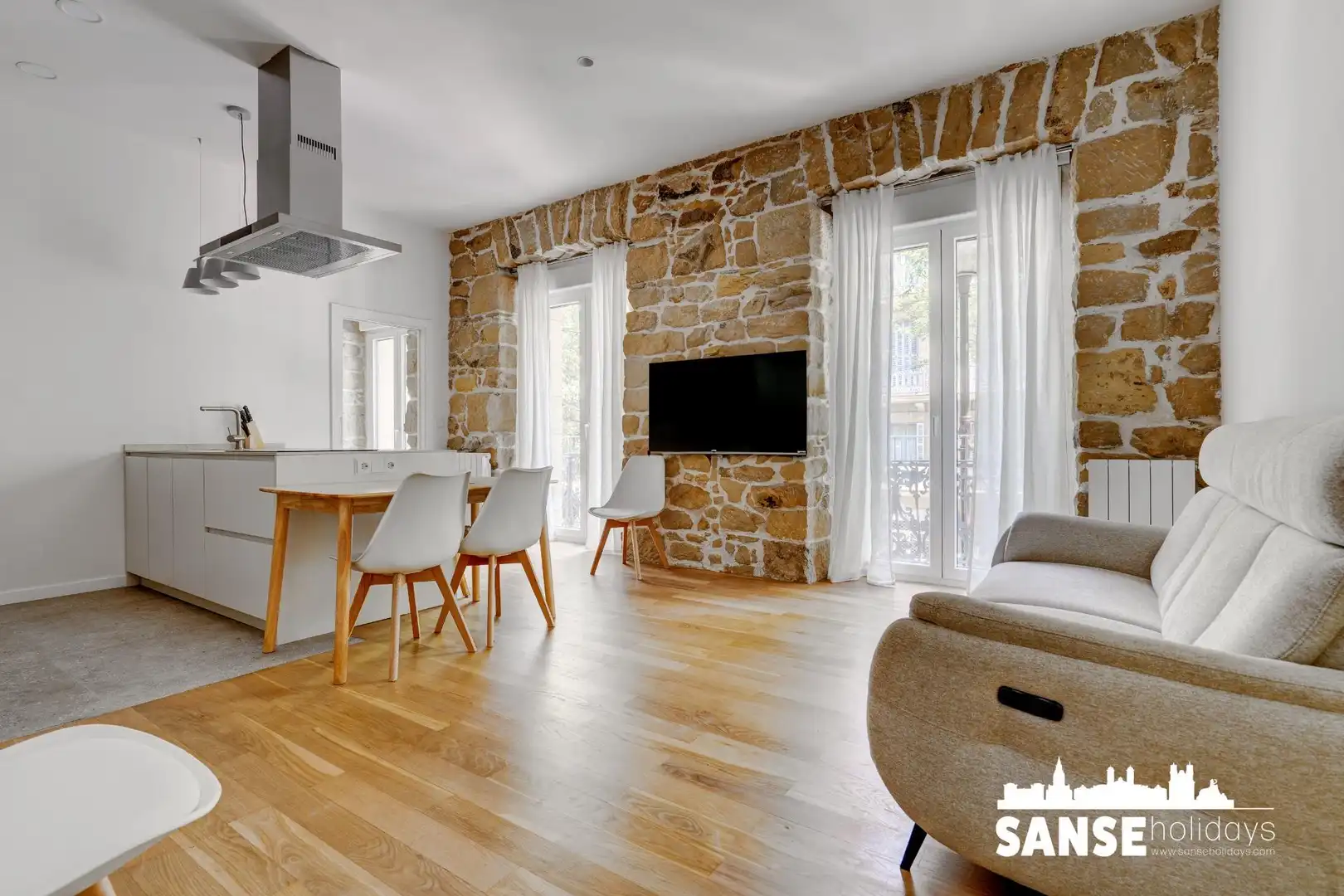 Sala de estar de Piso de alquiler en Donostia - San Sebastián 