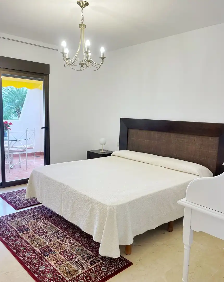 Bedroom of Apartments for rent in Marbella  with Air Conditioner, Terrace and Furnished