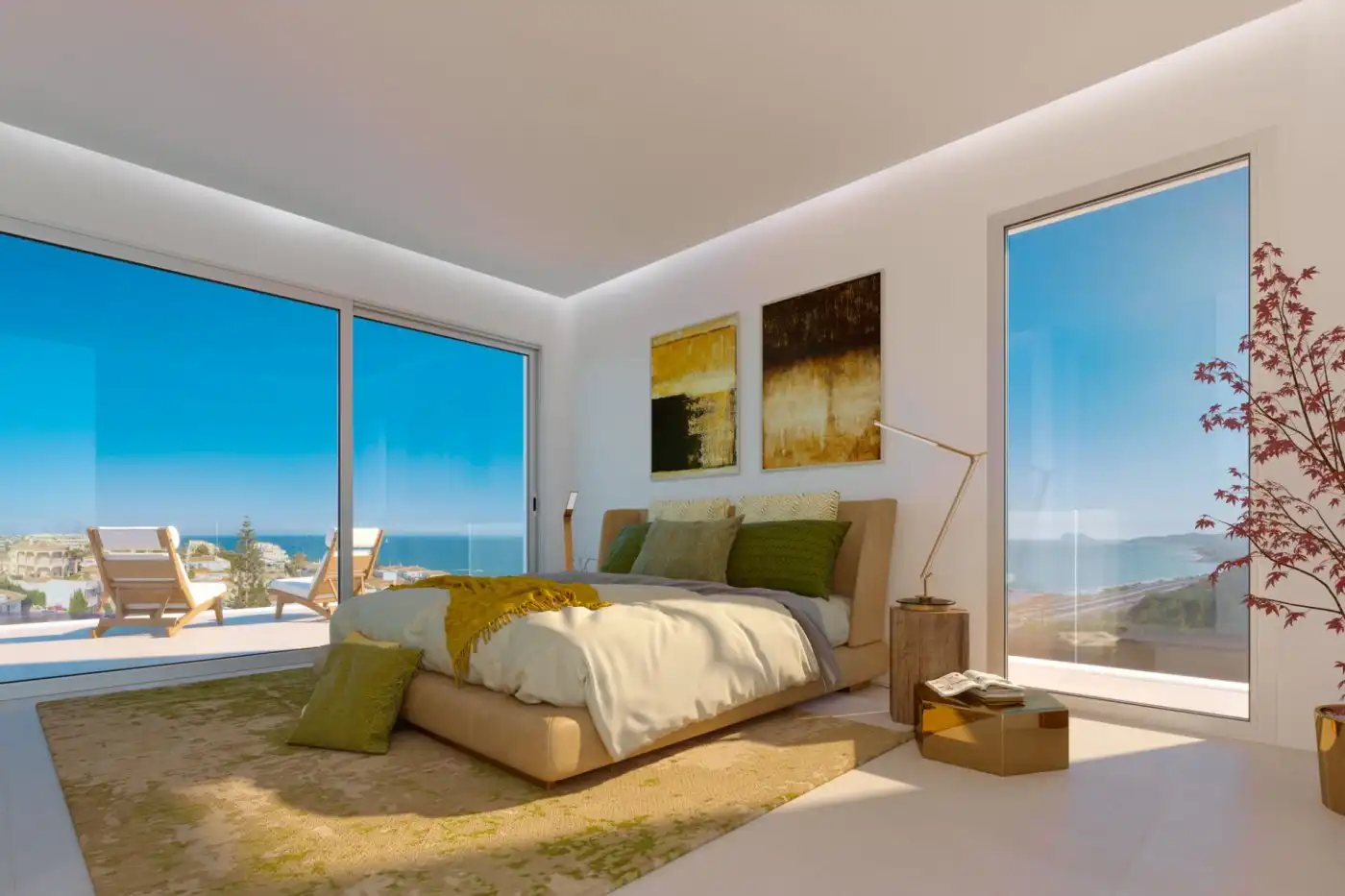 Habitación de Casa adosada en venta en Mijas con Aire acondicionado, Calefacción y Jardín privado