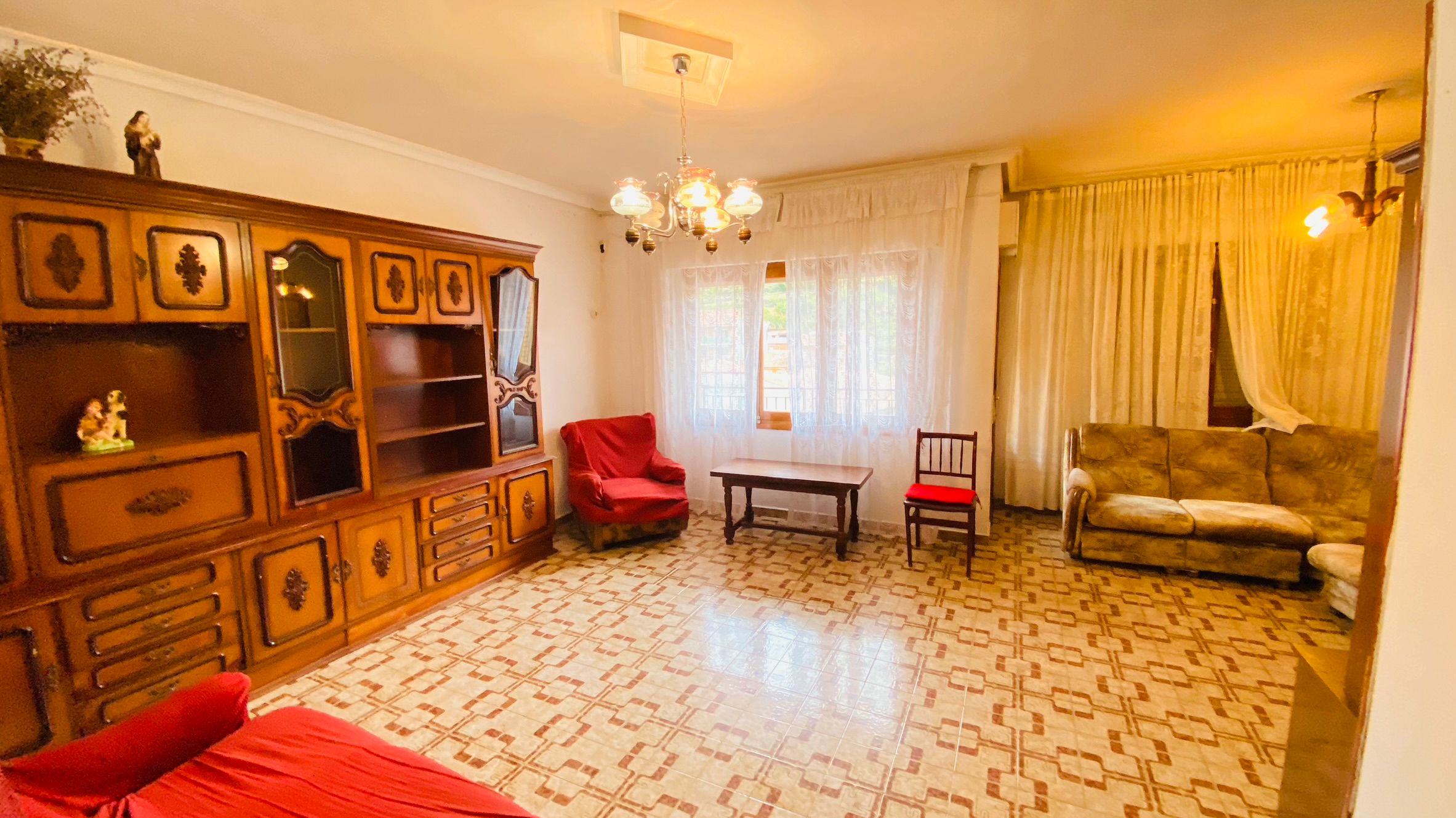 Living room of Flat for sale in Navaconcejo  with Terrace and Furnished