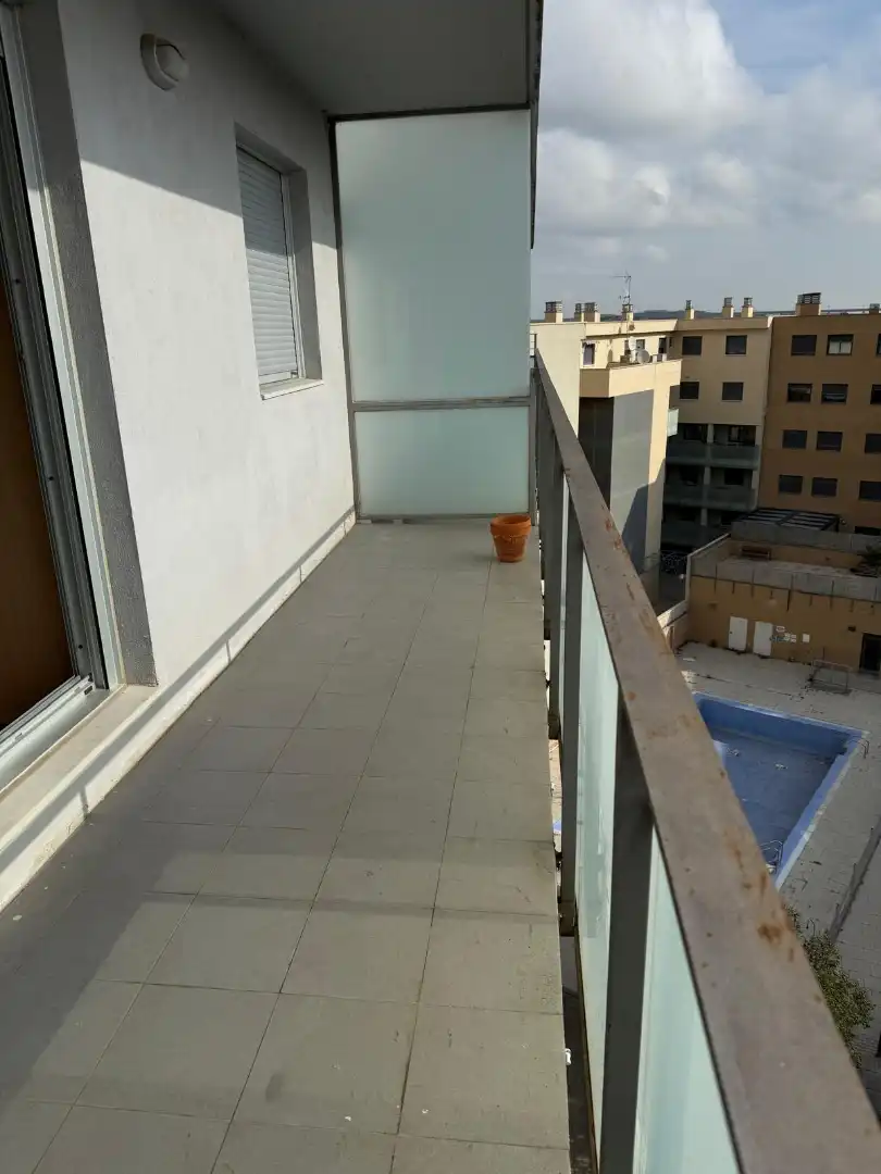 Terrasse von Dachboden zur Miete in Cuarte de Huerva mit Klimaanlage, Heizung und Parkett