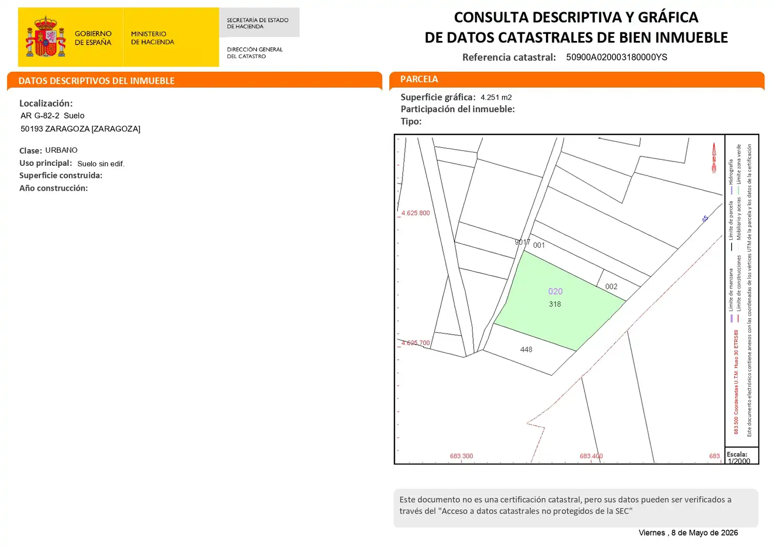 Residential for sale in Zaragoza