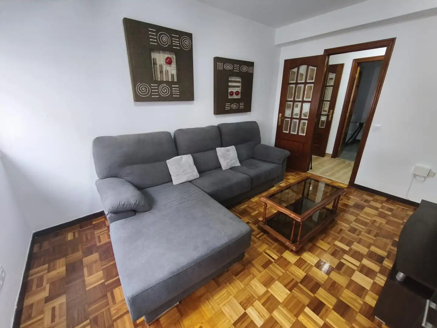 Sala de estar de Piso en venta en Santiago de Compostela 