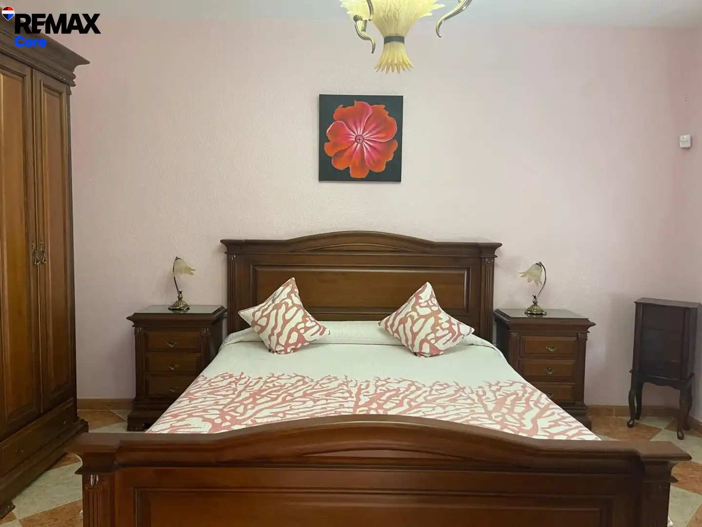 Schlafzimmer von Haus oder Chalet zum Verkauf in Montijo mit Klimaanlage, Heizung und Abstellraum