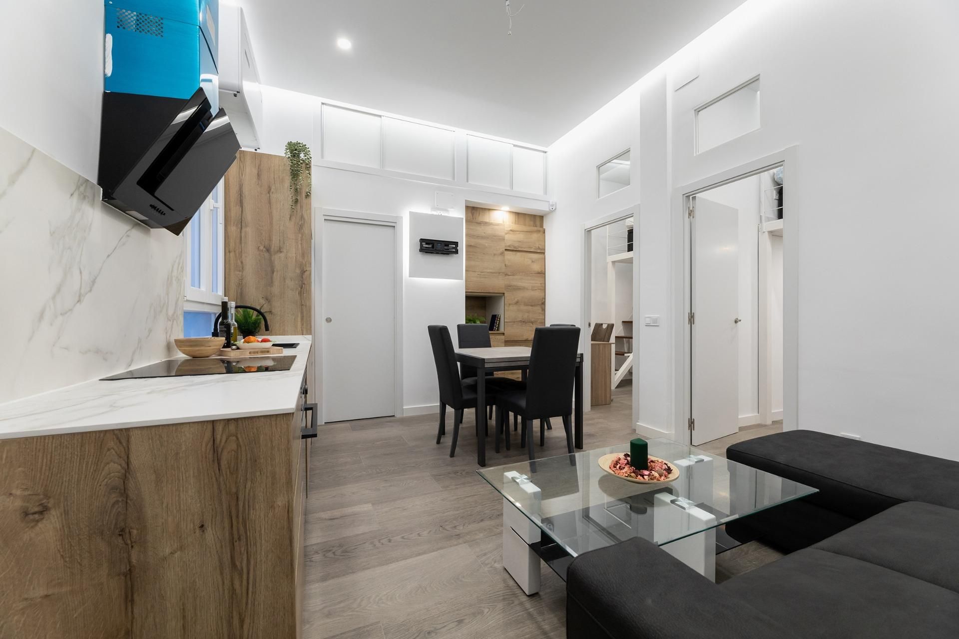 Living room of Planta baja for sale in  Madrid Capital  with Air Conditioner, Heating and Alarm