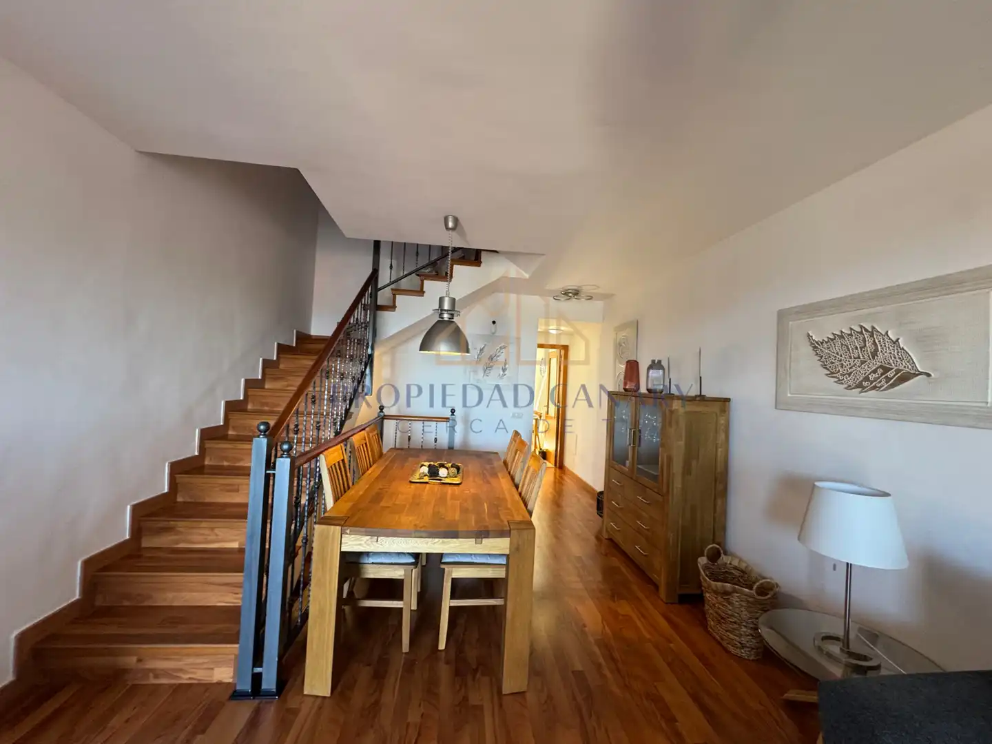 Comedor de Casa adosada de alquiler en La Orotava con Jardín privado, Terraza y Amueblado