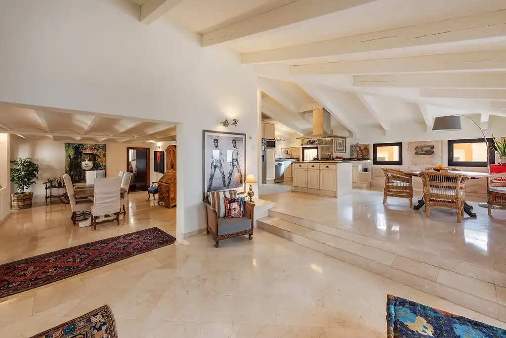Sala d'estar de Apartament en venda en  Palma de Mallorca amb Aire condicionat, Calefacció i Terrassa