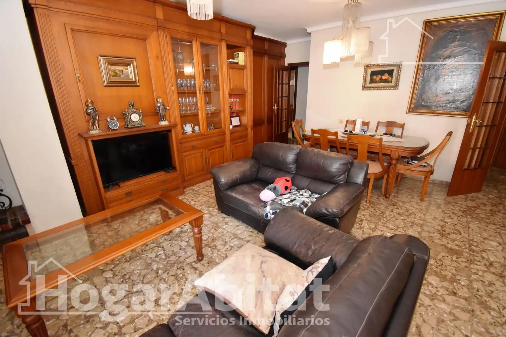 Living room of Flat for sale in Vila-real  with Air Conditioner, Heating and Furnished