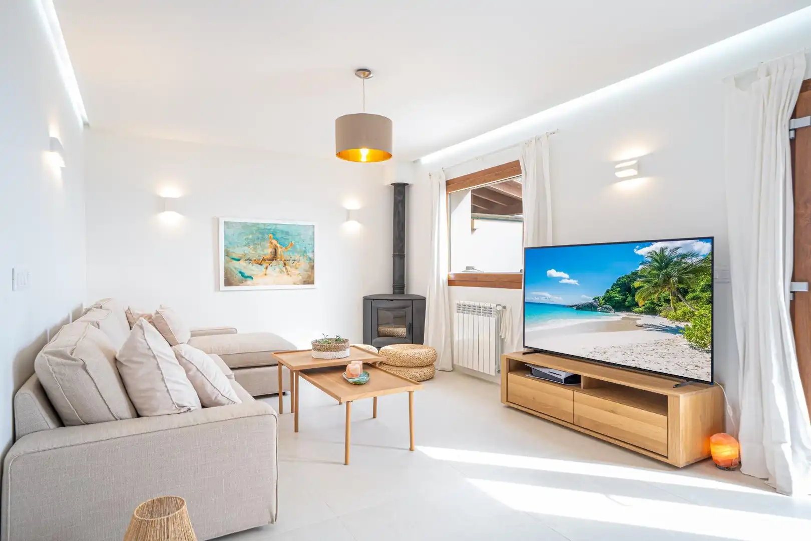 Living room of Houses for sale in  Palma de Mallorca  with Air Conditioner, Heating and Private garden