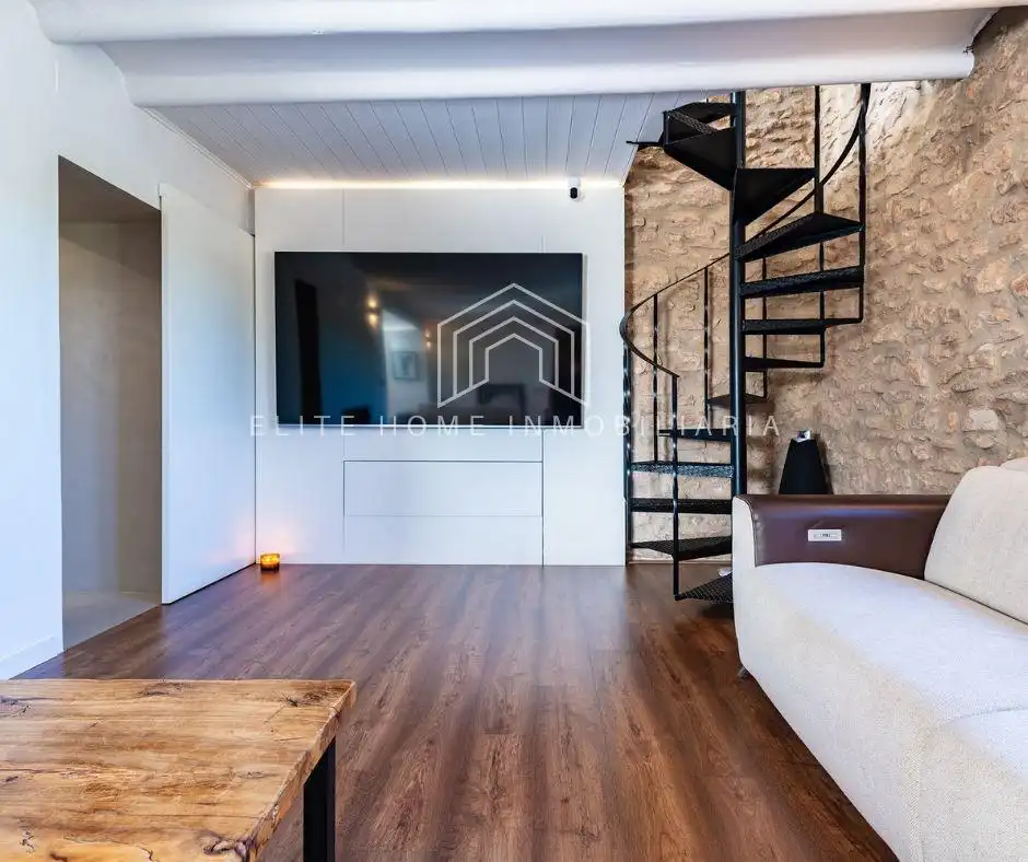 Living room of Houses for sale in Useras /  Les Useres  with Air Conditioner, Private garden and Terrace