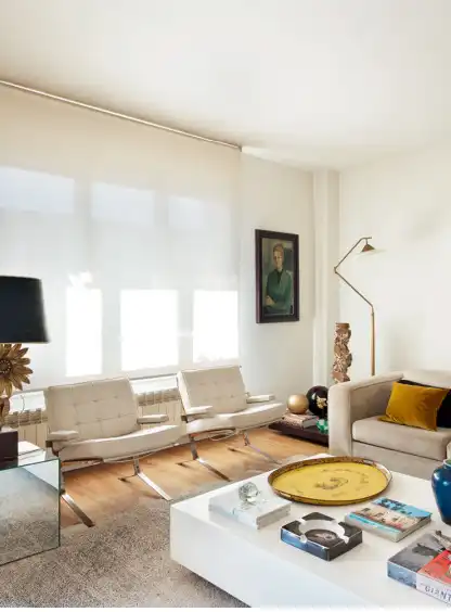Sala de estar de Piso en venta en Barcelona con Aire acondicionado, Calefacción y Parquet